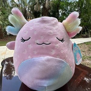 RARE NWT Squishmallows Cressida 12” Axolotl glow in the dark